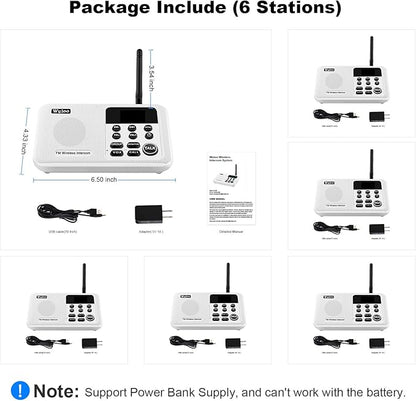 Wuloo Intercoms Wireless for Home 1 Mile Range 22 Channel 100 Digital Code - Image 7