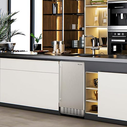 Coolski 15" W Commercial Under Counter Ice Maker Machine, Stainless Steel - Image 8