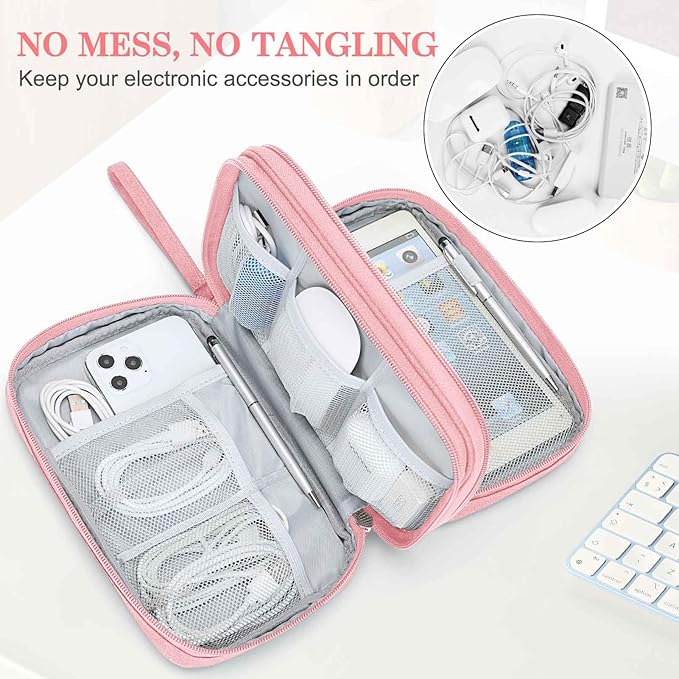 FYY Electronic Organizer, Large Travel Cable Organizer Bag Pouch Electronic - Image 5