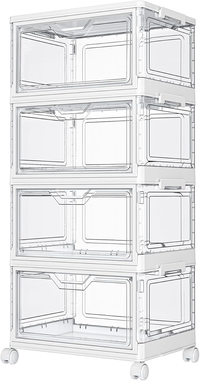 Clear Storage Bins with Lids by Kmiectse