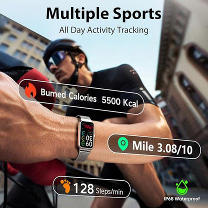 JYUAJOI Fitness Tracker with 24/7 Continuous Heart Rate, Blood Oxygen Monitor - Image 5