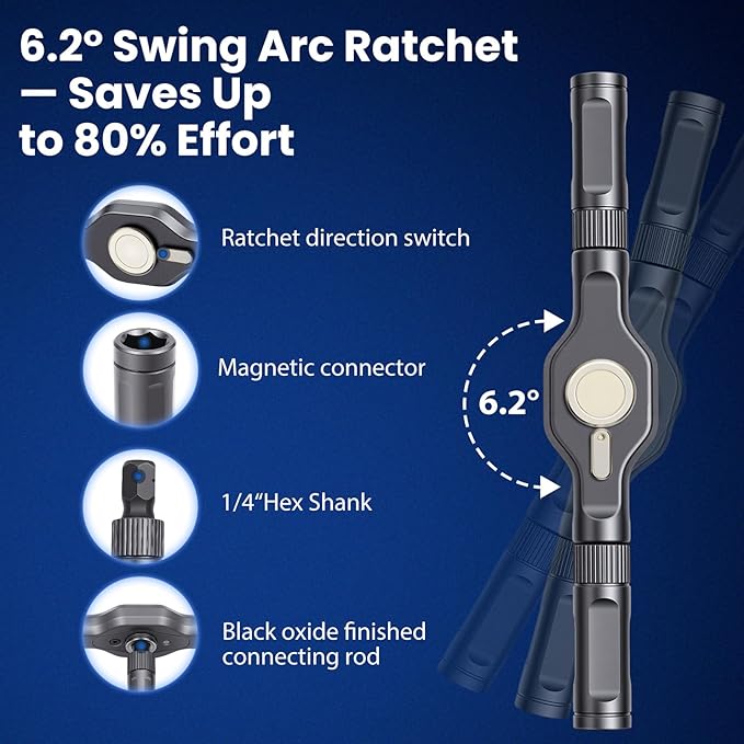 42Pcs Magnetic Ratchet Screwdriver Set - Image 2
