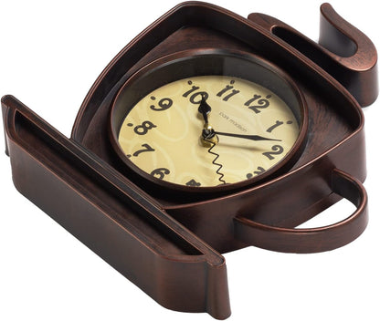 Coffee Cappuccino Cup 10 Inch Quality Quartz Battery Operated 3-D Easy to Read Home/Office/Kitchen/Classroom/School Clock Classic Movement