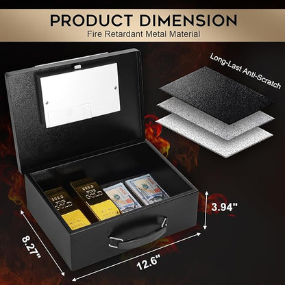 Dalmbox Portable Metal Safe Box - Image 2