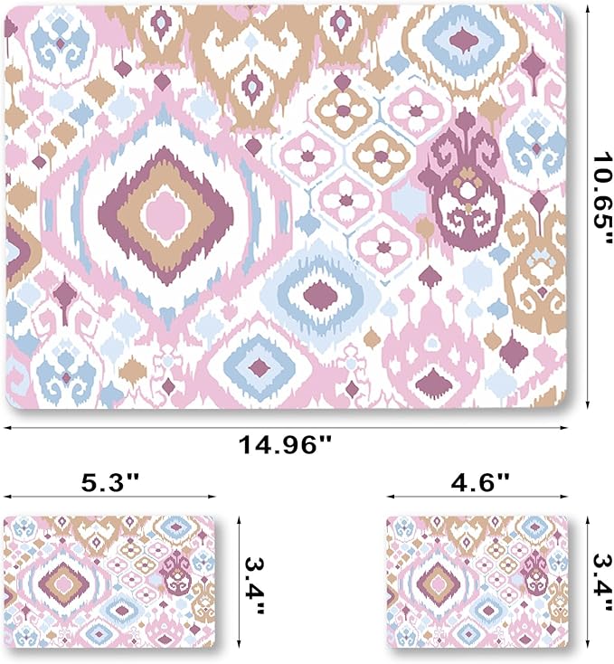 Laptop Skin Sticker Decal, Waterproof Removable, Cute Pink Abstract - Image 7