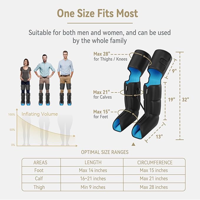 FIT KING Air Compression Leg and Foot Boots Massager - Image 6
