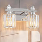 FDPBY Bathroom Vanity Lights 2-Light Chrome Modern Crystal Vanity Light by FDPBY