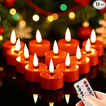 Eywamage Red Flameless Tealights by EywamageCandles