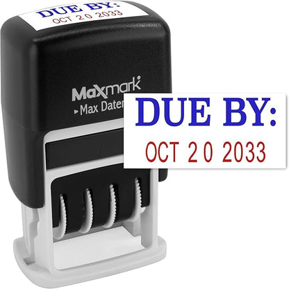 MaxMark Self-Inking Rubber Date Office Stamp by Maxmark
