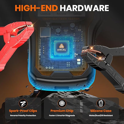 ANCEL AD410 PRO OBD2 Scanner and Battery Tester, 2-in-1 Car Diagnostic Tool - Image 5