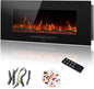 36" Electric Fireplace Inserts, Recessed & Wall Mounted Fireplace Heater by Dreamflame
