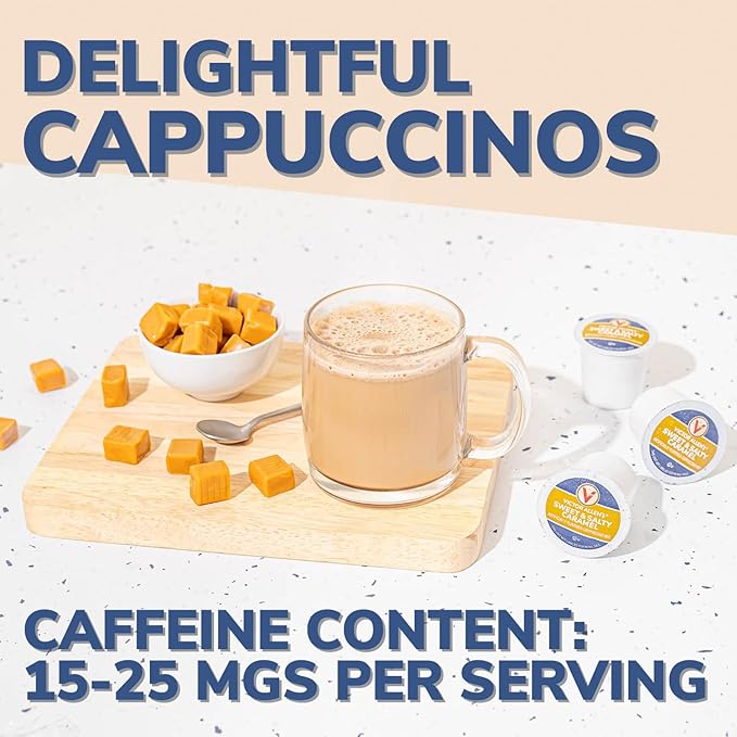 Victor Allen's Coffee Sweet and Salty Caramel Flavored Cappuccino, Single Serve - Image 7