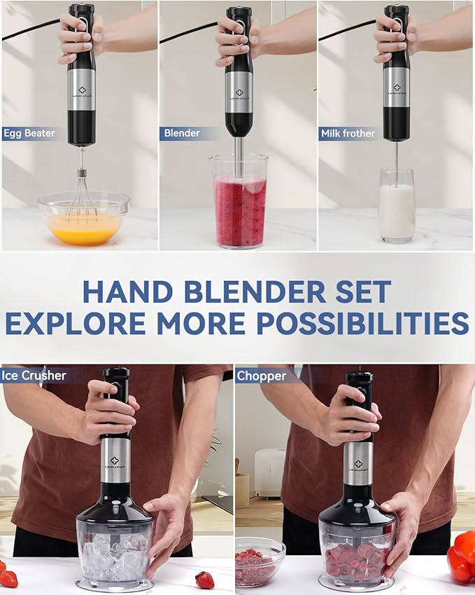 LINKChef 7-in-1 Immersion Blender, 800W Hand Blender - Image 4