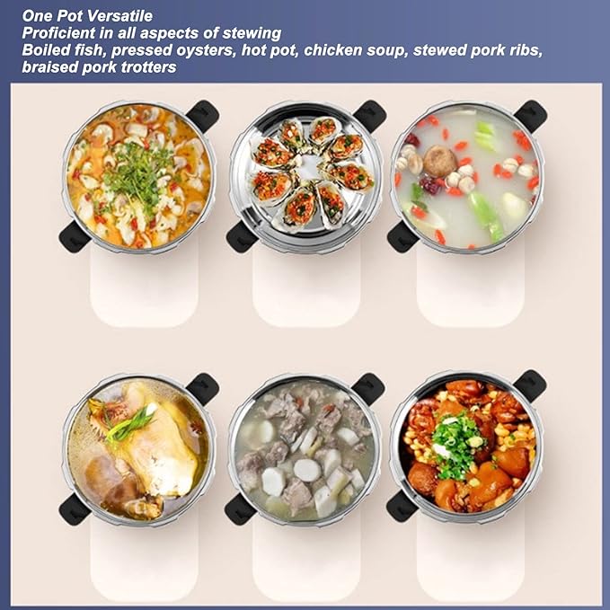 Stainless Steel Pressure Cooker, 1.8L Electric Pressure Cooker 1.8 Liter Mini - Image 2