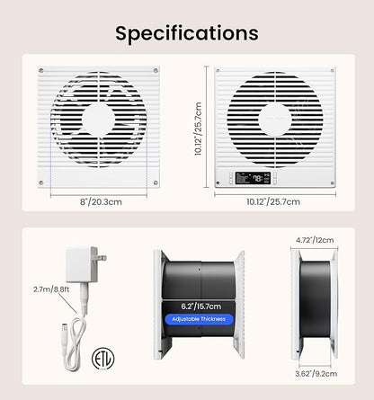 KOVIET 8" Room to Room Ventilation Fan - Image 8