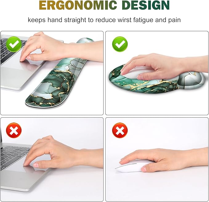 Gaming Mouse Pad, Large Desk Mat, Cute Desk Pad Protector, 4in1 XXL Mousepad + - Image 4