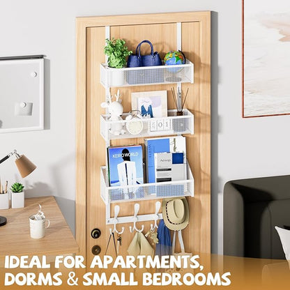 Kaiferty Over The Door Hooks Organizer, Coat Rack Over The Door Storage Hanger - Image 7
