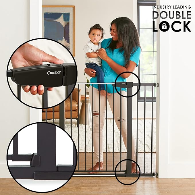 Cumbor 36" Extra Tall Baby Gate - Image 4