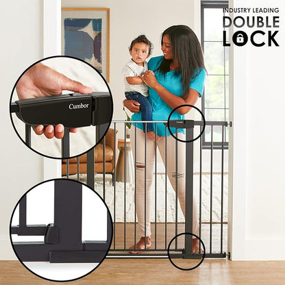 Cumbor 36" Extra Tall Baby Gate - Image 4