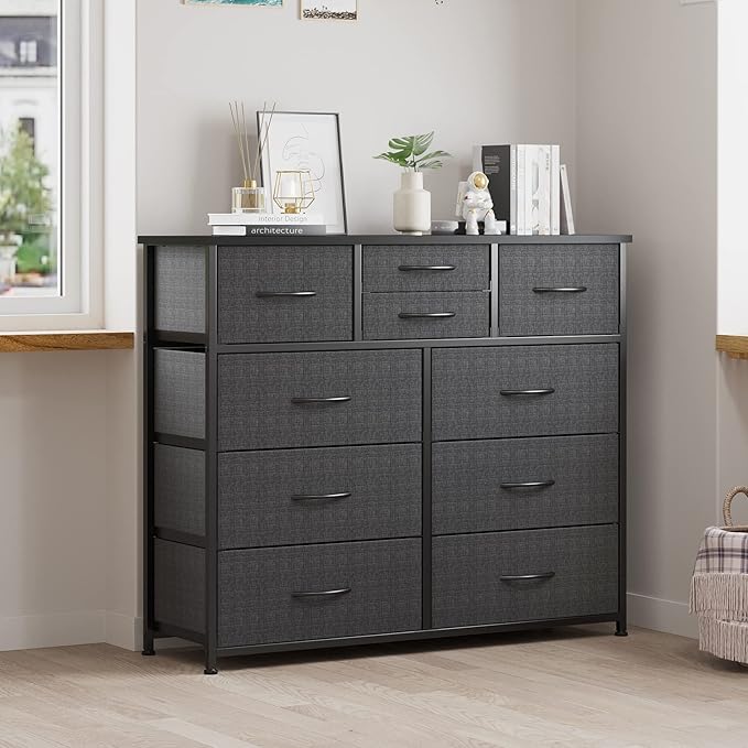 LUMTOK 10-Drawer Dresser, Fabric Storage Dressers - Image 8