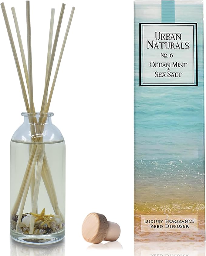 Urban Naturals Ocean Mist & Sea Salt Reed Diffuser Set | Made by UrbanNaturals