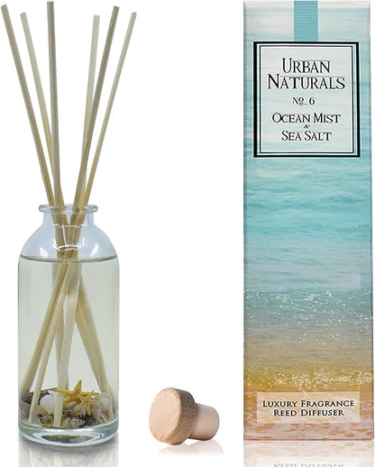 Urban Naturals Ocean Mist & Sea Salt Reed Diffuser Set | Made by UrbanNaturals