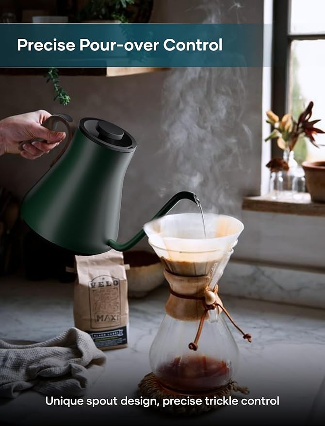 Electric Kettle, Gooseneck Electric Kettle, ±1℉ Precise Temperature Control - Image 2