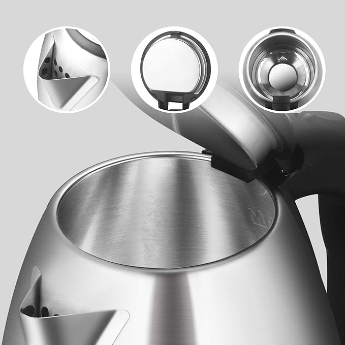 TOPWIT Electric Kettle, 2.0L Hot Water Kettle Electric, BPA-Free Stainless - Image 2