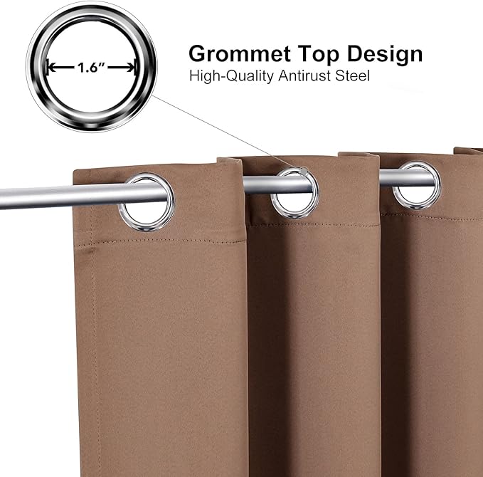 ChrisDowa Grommet Blackout Curtains - Image 2