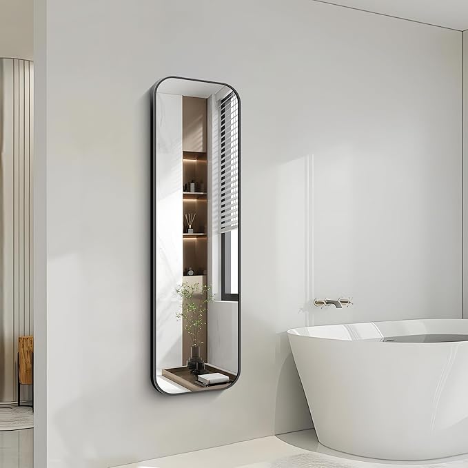 FORBATH Bathroom Mirror 55" x 16", Rectangle Black Bathroom Mirror - Image 5