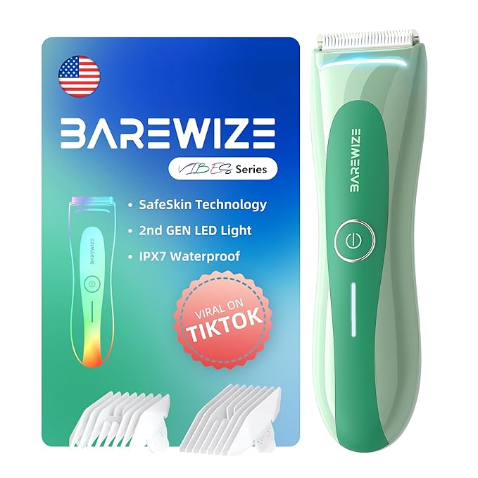 BAREWIZE Bikini Trimmer for Women, Electric Shaver for Women | LED Light by Unknown
