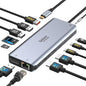 USB C Docking Station Dual Monitor, Selore 13-in-1 Triple Monitor by SeloreS-Global