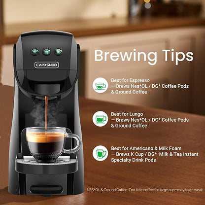 Warriors1 Coffee Maker for Keurig K Cup pod, Espresso Machine for Nespresso - Image 4