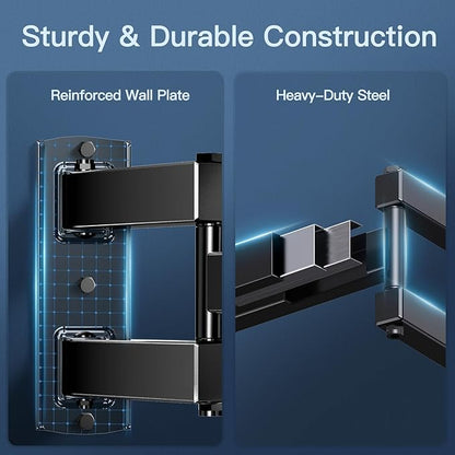 PERLESMITH Full Motion TV Wall Mount - Image 4
