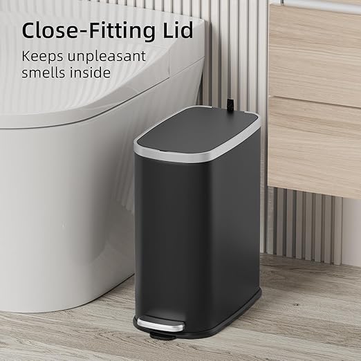 KUK Slim Bathroom Trash Can - Image 2