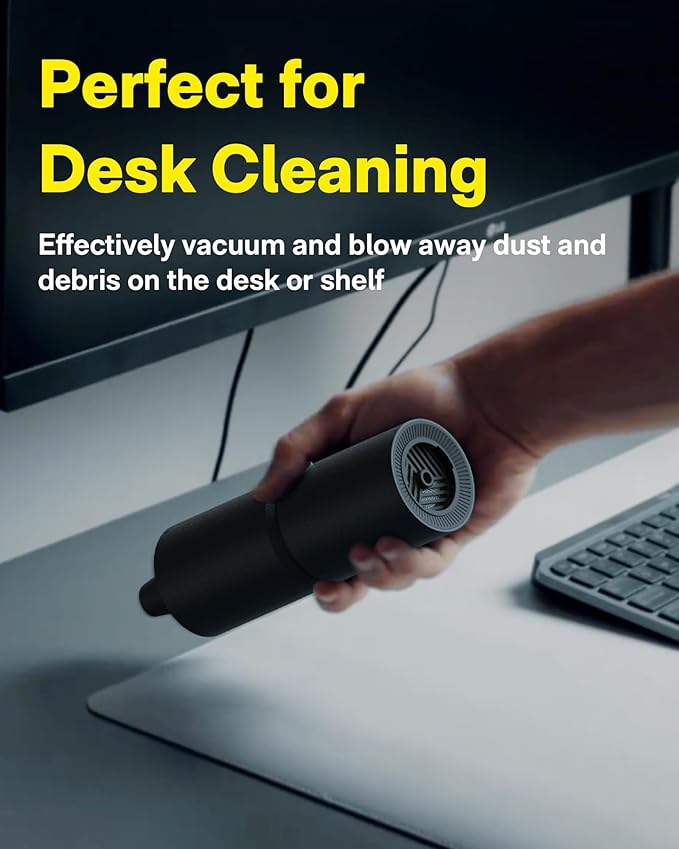 HOTO Handheld Vacuum Cleaner Cordless, Desk Vacuum Cleaner Compressed Electric - Image 3