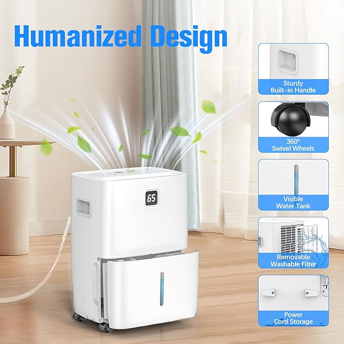 DEVERSE Max 80 Pints Energy Star Dehumidifier - Image 5