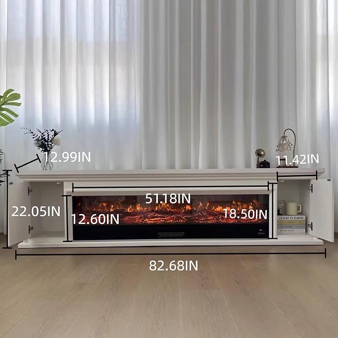 Freestanding Electric Fireplace Heater - Image 2