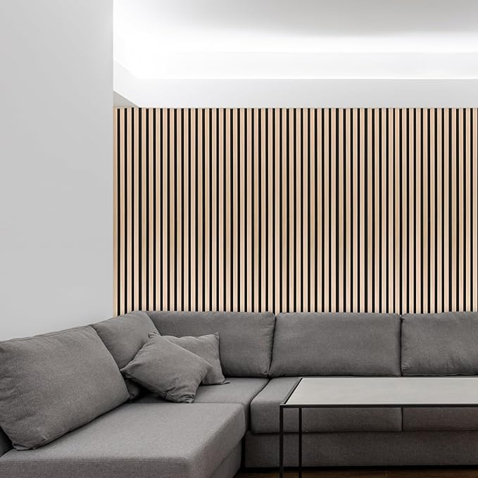 NeatiEase Wood Wall Panels, 9 Feet Acoustic Slat Wall Panels - Image 5