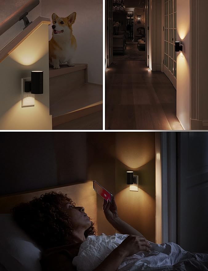 L LOHAS LED Night Light Plug in, 4 Pack, Dimmable Night Lights Plug into Wall - Image 6