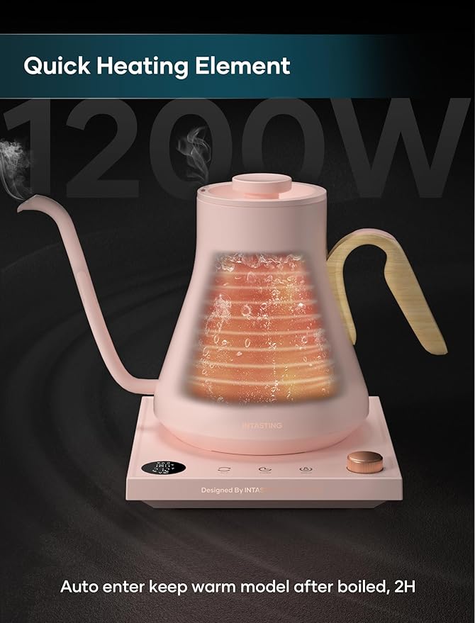 Electric Kettle, Gooseneck Electric Kettle, ±1℉ Precise Temperature Control - Image 6