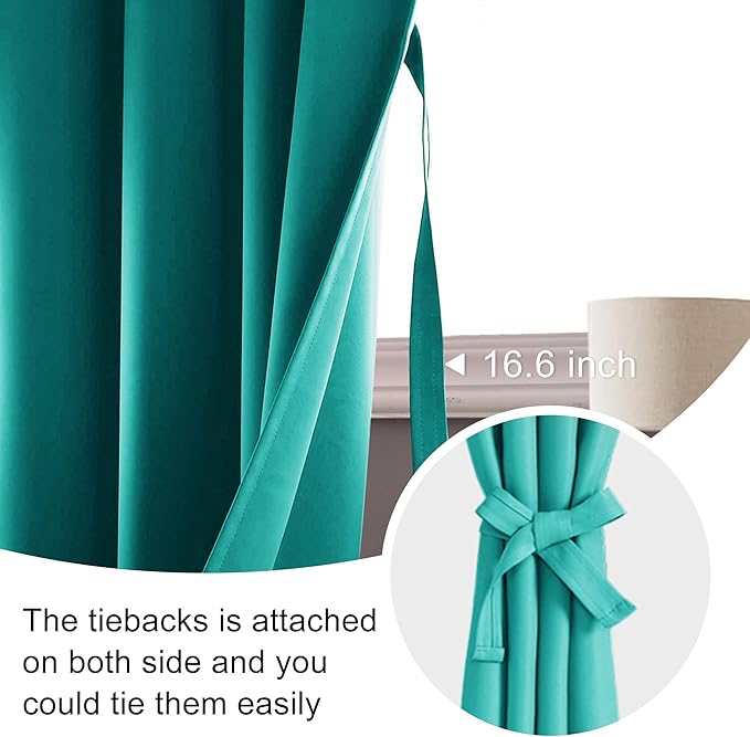 JIUZHEN Blackout Curtains for Bedroom - Image 7