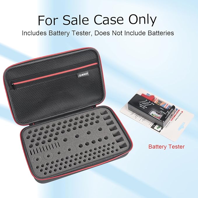 RLSOCO Battery Organizer Storage Case Holder Stores Up to 120+ Batteries: AA - Image 2