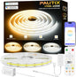 PAUTIX CCT COB LED Strip Light White Tunable 3200LEDs, CRI90+ 16.4ft/5m by PAUTIX
