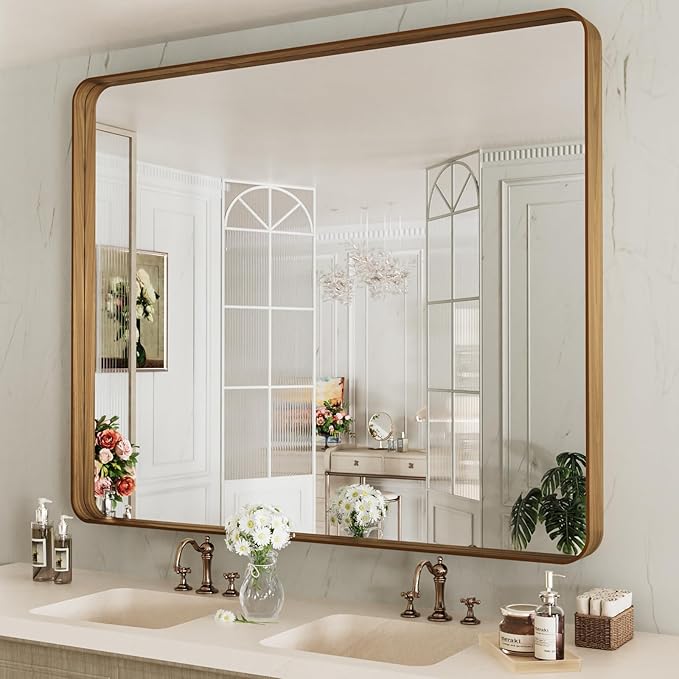 LOAAO 48X40 Inch Bathroom Mirror by LOAAO