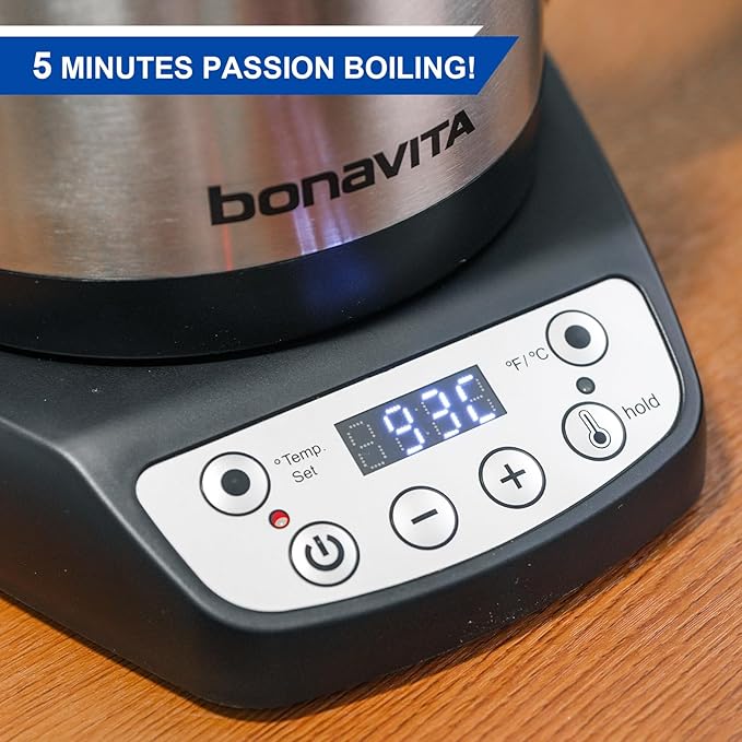 Bonavita 1L Digital Variable Temperature Gooseneck Electric Kettle - Image 3