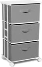 MAX Houser Dresser Tower with 3 Drawers, Fabric Dresser Drawer Organizer Unit by MAXHouser
