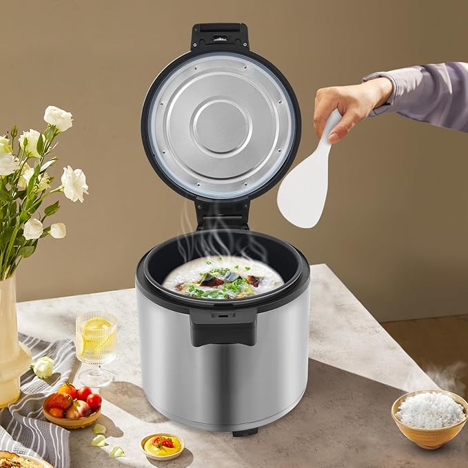 6.08 Gal Commercial Rice Warmer, Electric Non-Stick Pot Soup Warmers - Image 4