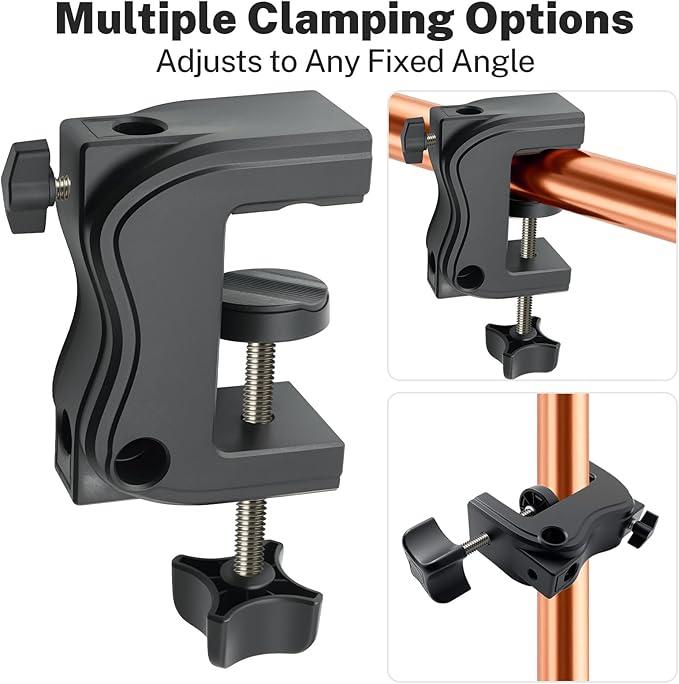 Microphone Stand, 3/8" to 5/8" Screw Adapter, 360 Adjustable Compact Mic Arm - Image 3