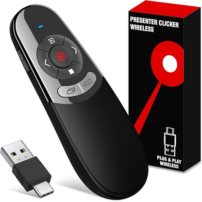 2 in 1 USB Type C Presentation Clicker by TITIANCOOLPresenter